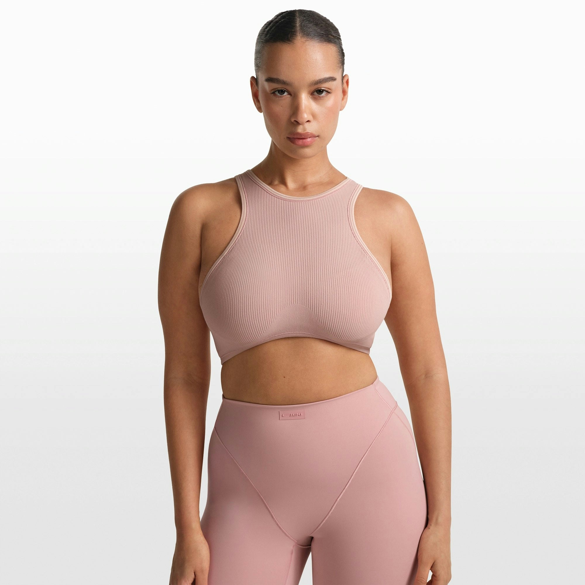 NikeSKIMS RIBBED SEAMLESS RACER FRONT BRA - HIMALAYAN - image 16
