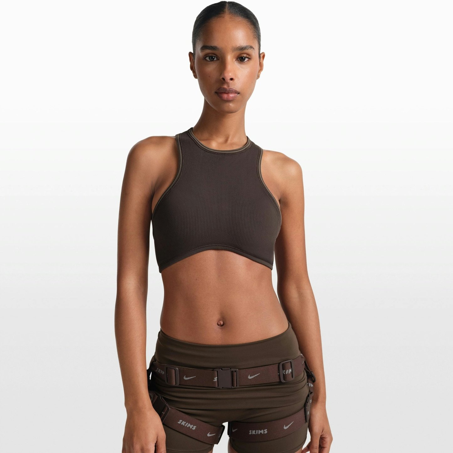 NikeSKIMS RIBBED SEAMLESS RACER FRONT BRA - PHOENIX - image 9