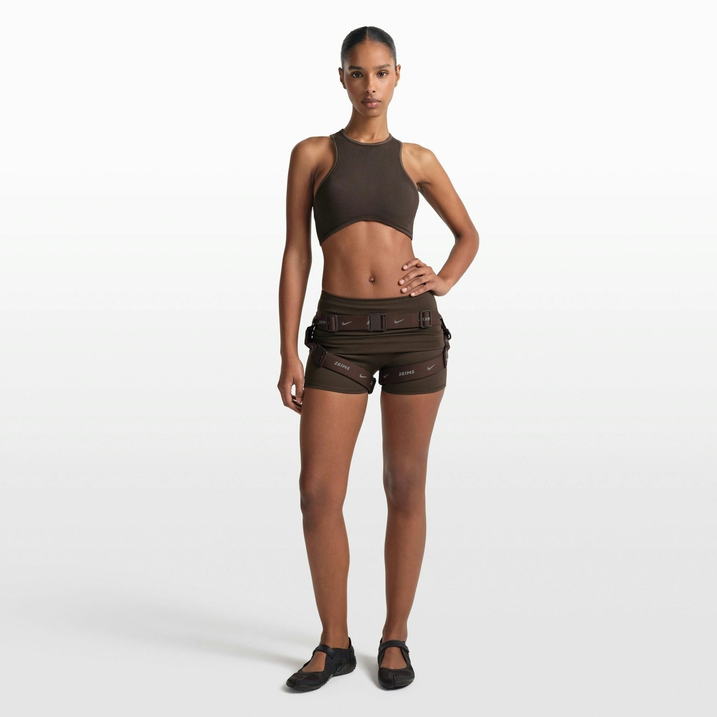 NikeSKIMS RIBBED SEAMLESS RACER FRONT BRA - PHOENIX - image 8