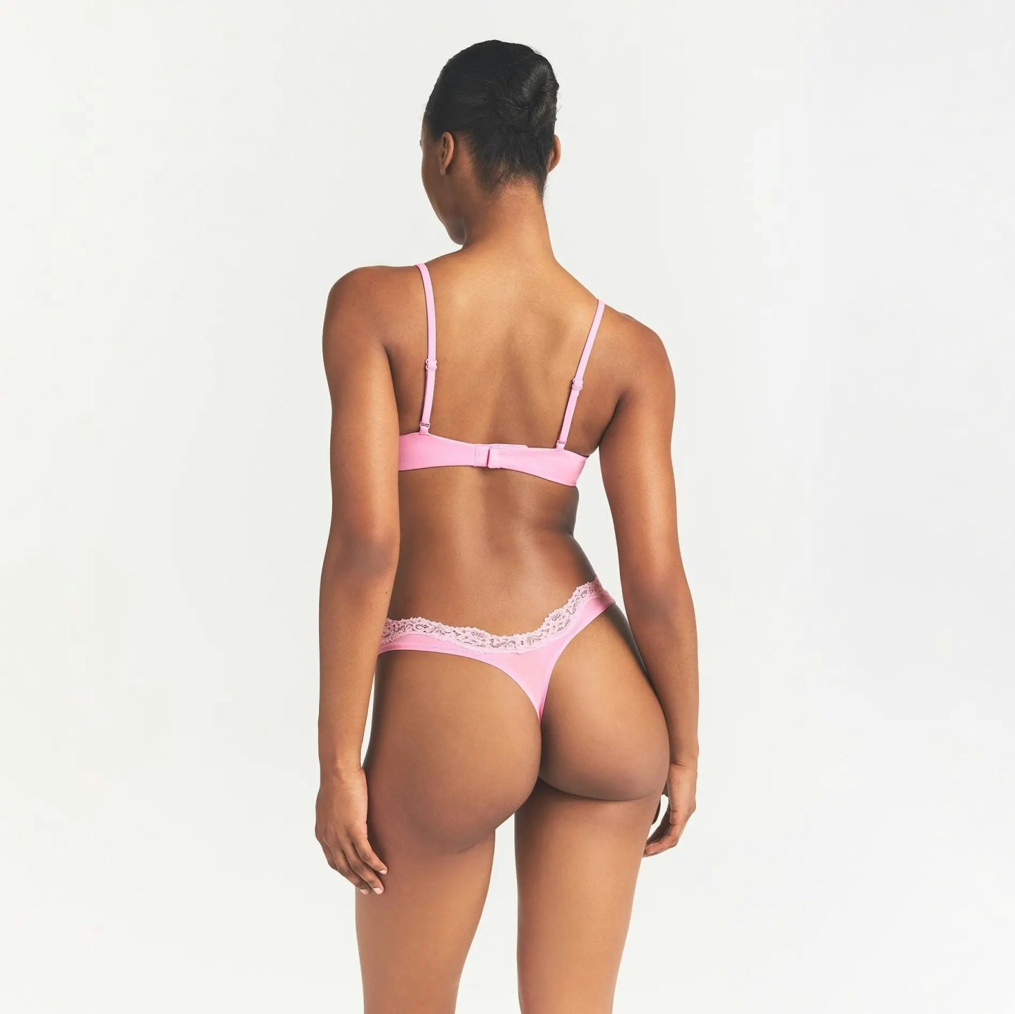 FITS EVERYBODY LACE UNLINED SCOOP BRA - BUBBLE GUM TONAL - image 9