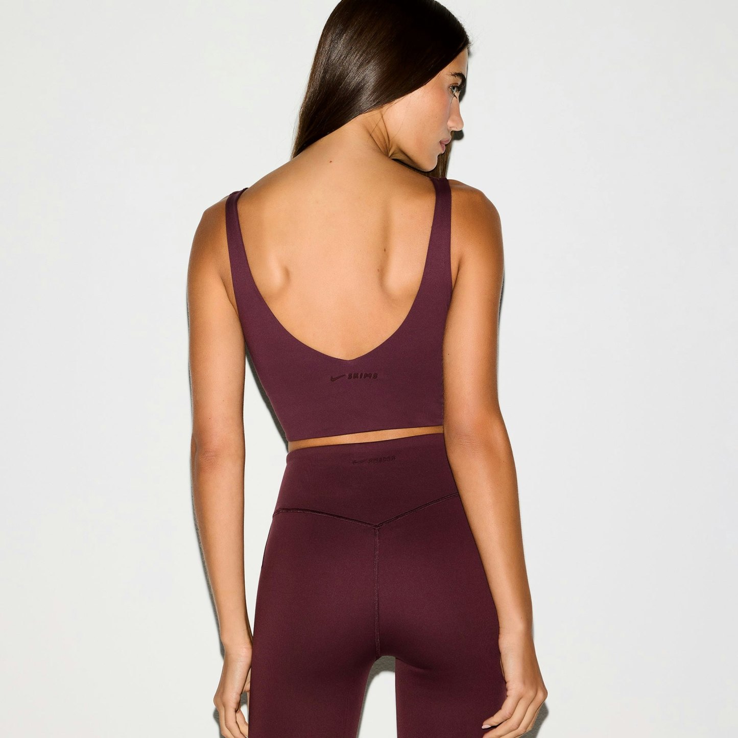 NikeSKIMS MATTE V-NECK BRA TOP - CURRANT - image 31
