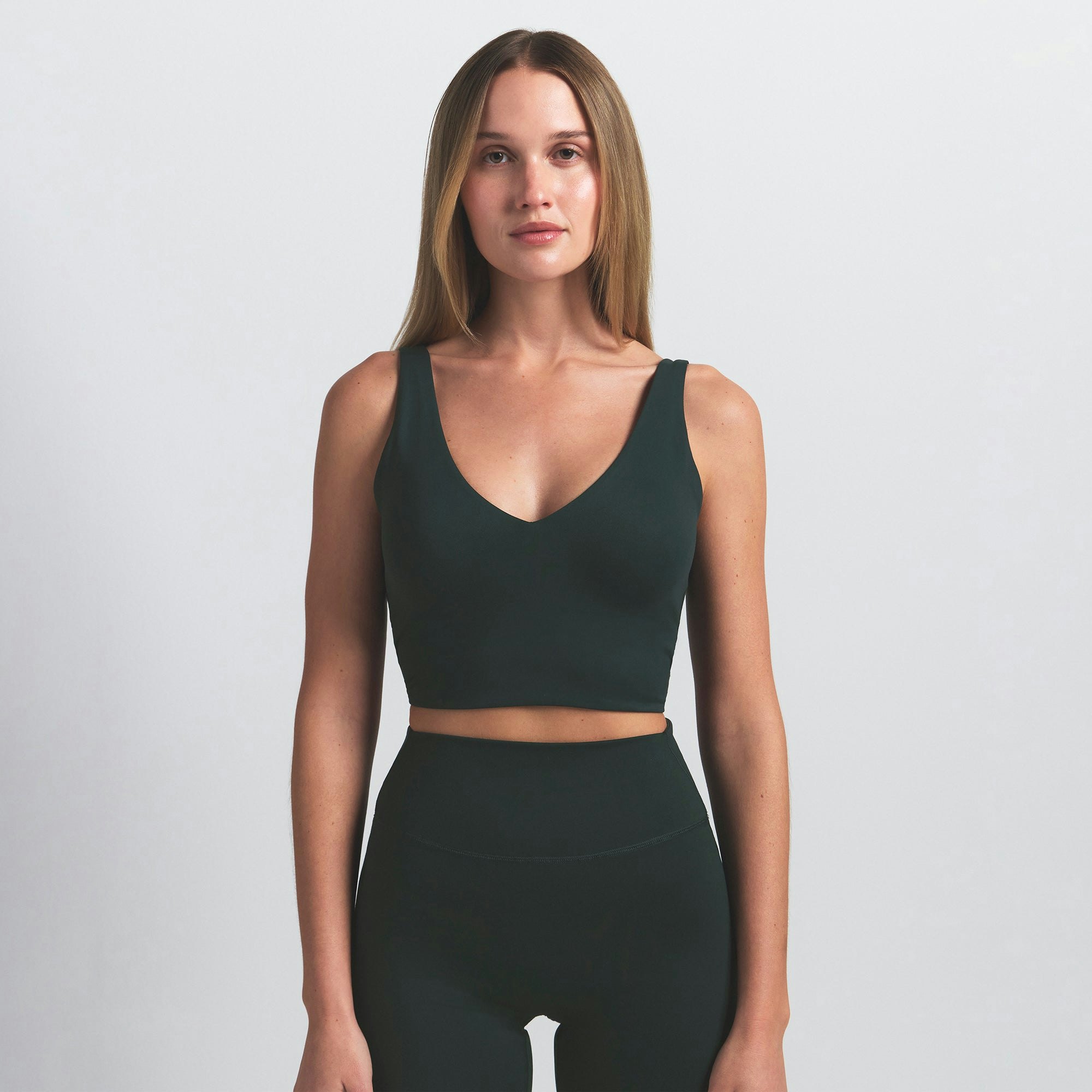 NikeSKIMS MATTE V-NECK BRA TOP - DARK TEAL - image 24