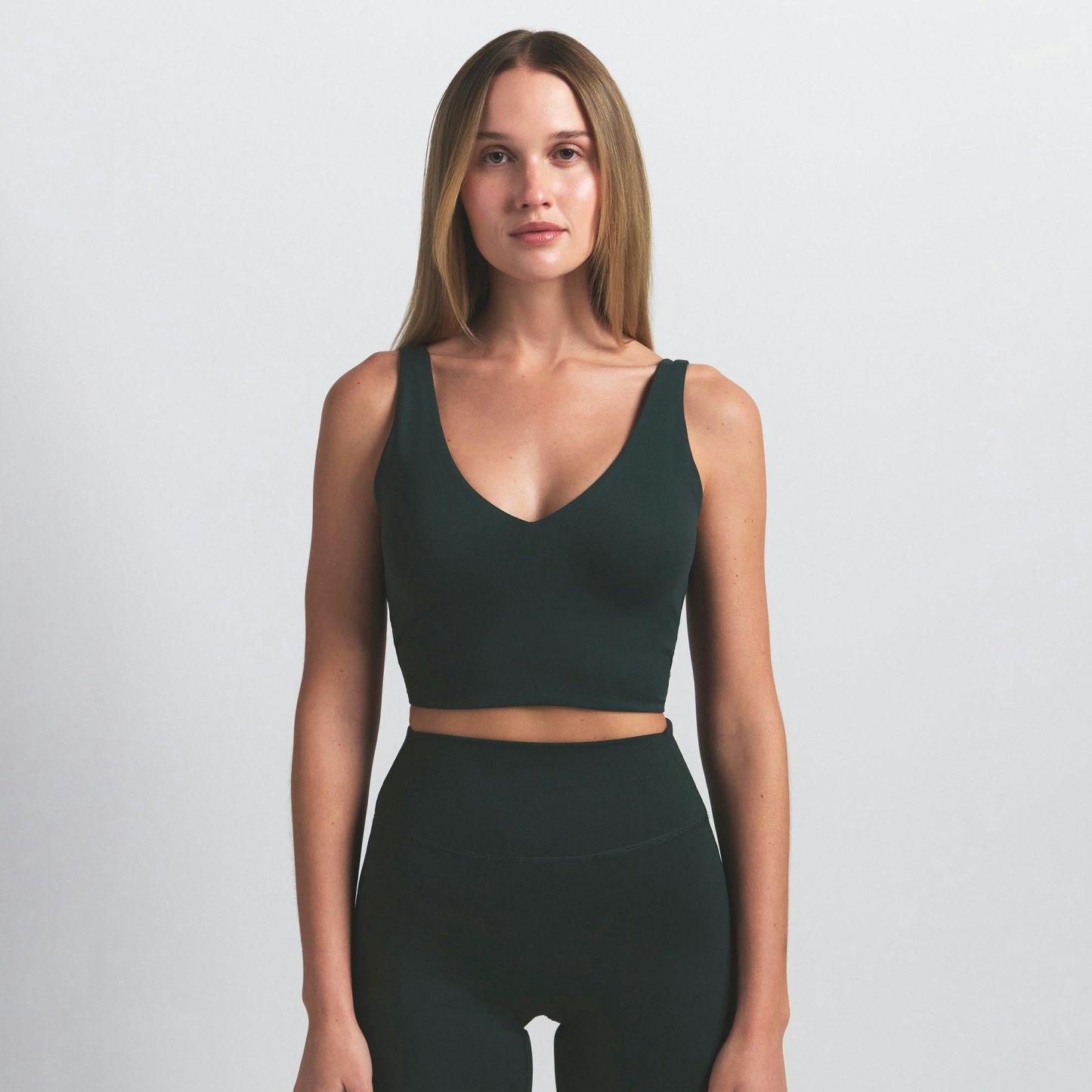NikeSKIMS MATTE V-NECK BRA TOP - DARK TEAL - image 24