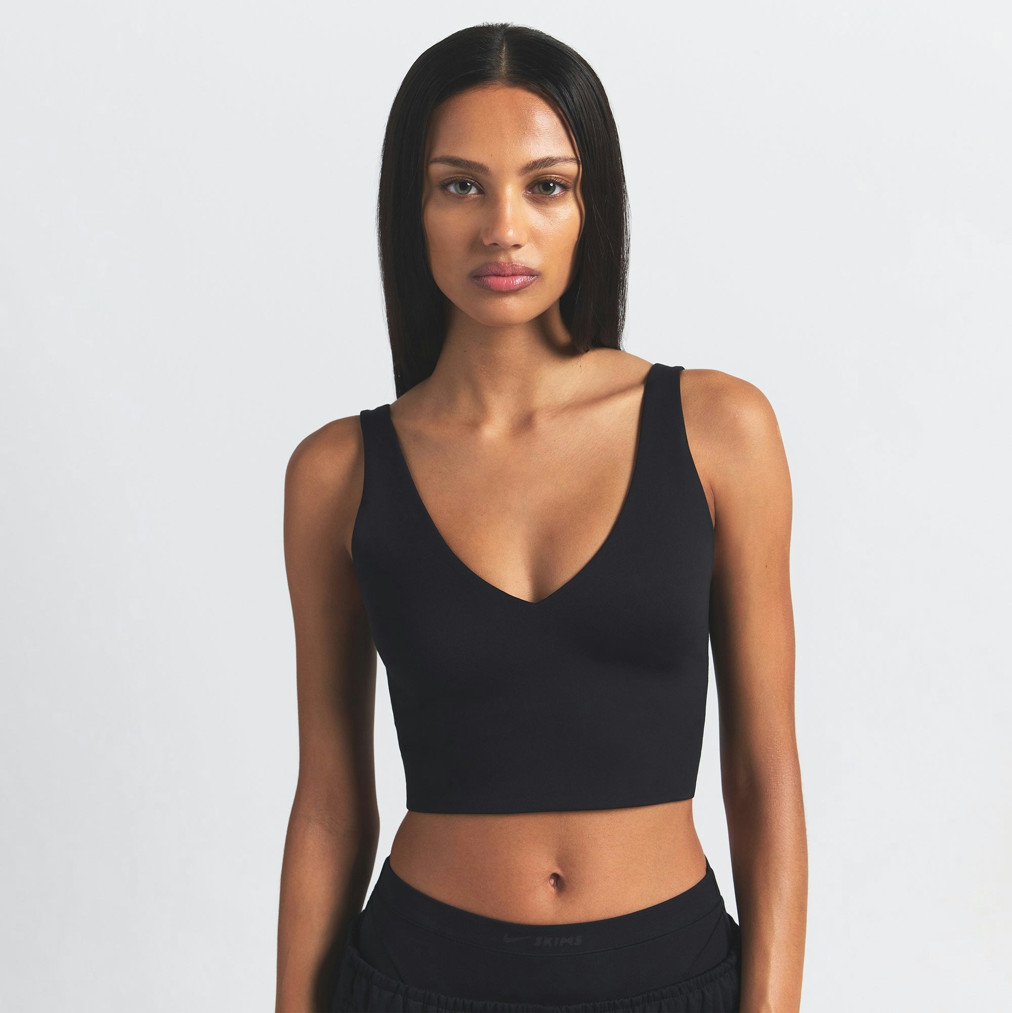 NikeSKIMS MATTE V-NECK BRA TOP - OBSIDIAN - image 39