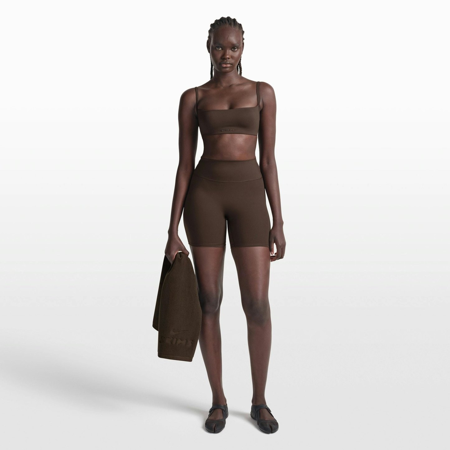 NikeSKIMS MATTE MICRO BRA - DARK SEPIA