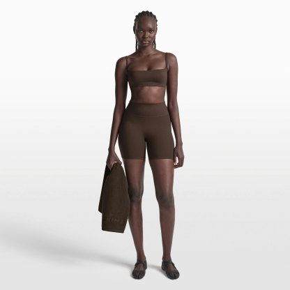 NikeSKIMS MATTE MICRO BRA - DARK SEPIA