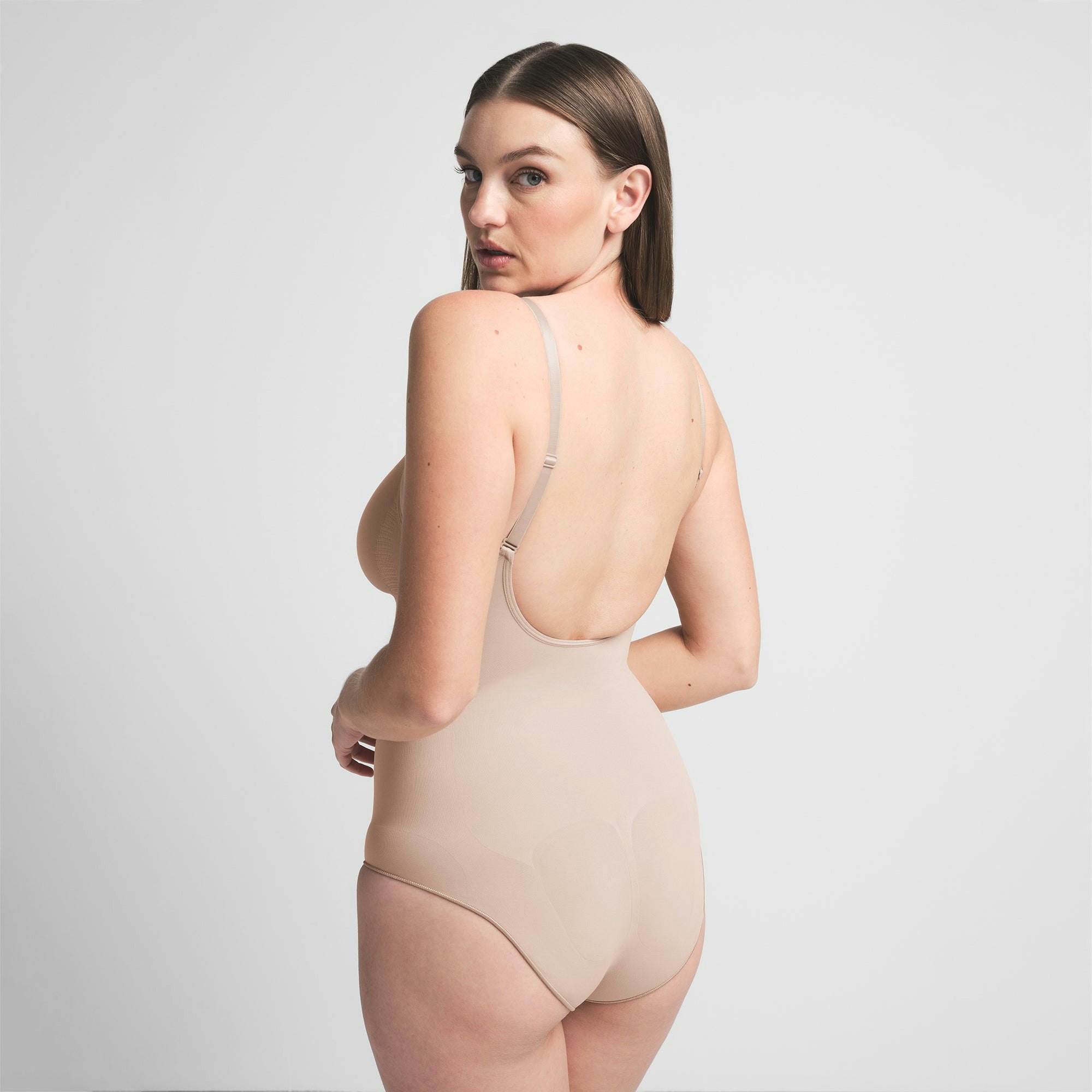 SEAMLESS SCULPT BRIEF BODYSUIT - MICA