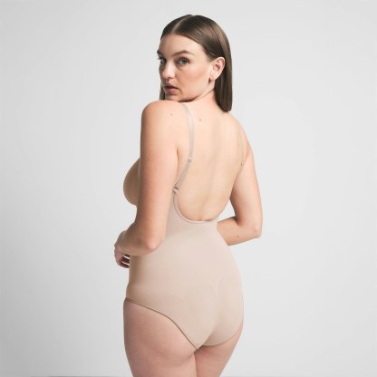 SEAMLESS SCULPT BRIEF BODYSUIT - MICA