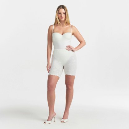 SKIMS BODY UNDERWIRE THONG BODYSUIT - IVORY