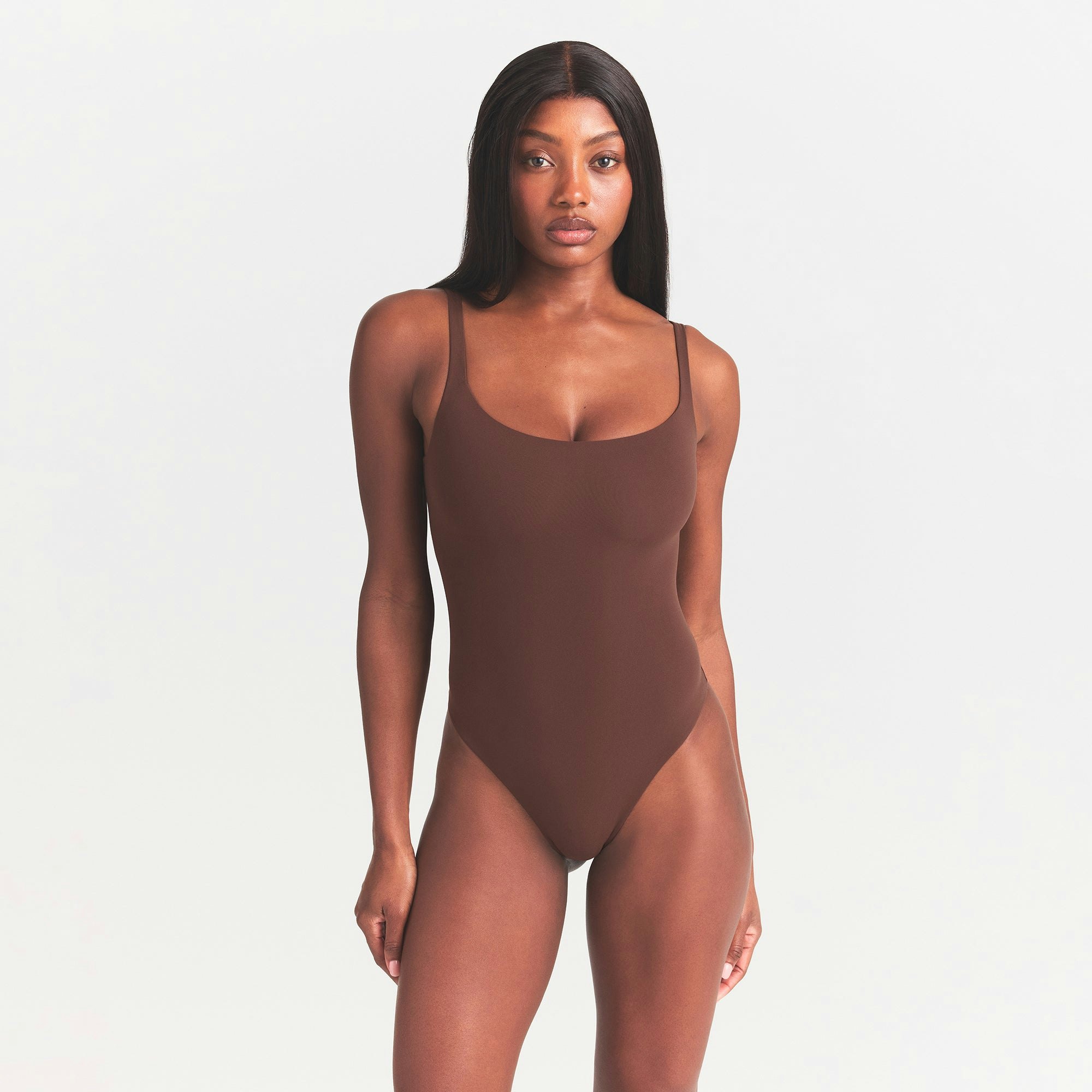 FITS EVERYBODY SQUARE NECK BODYSUIT - COCOA - image 37