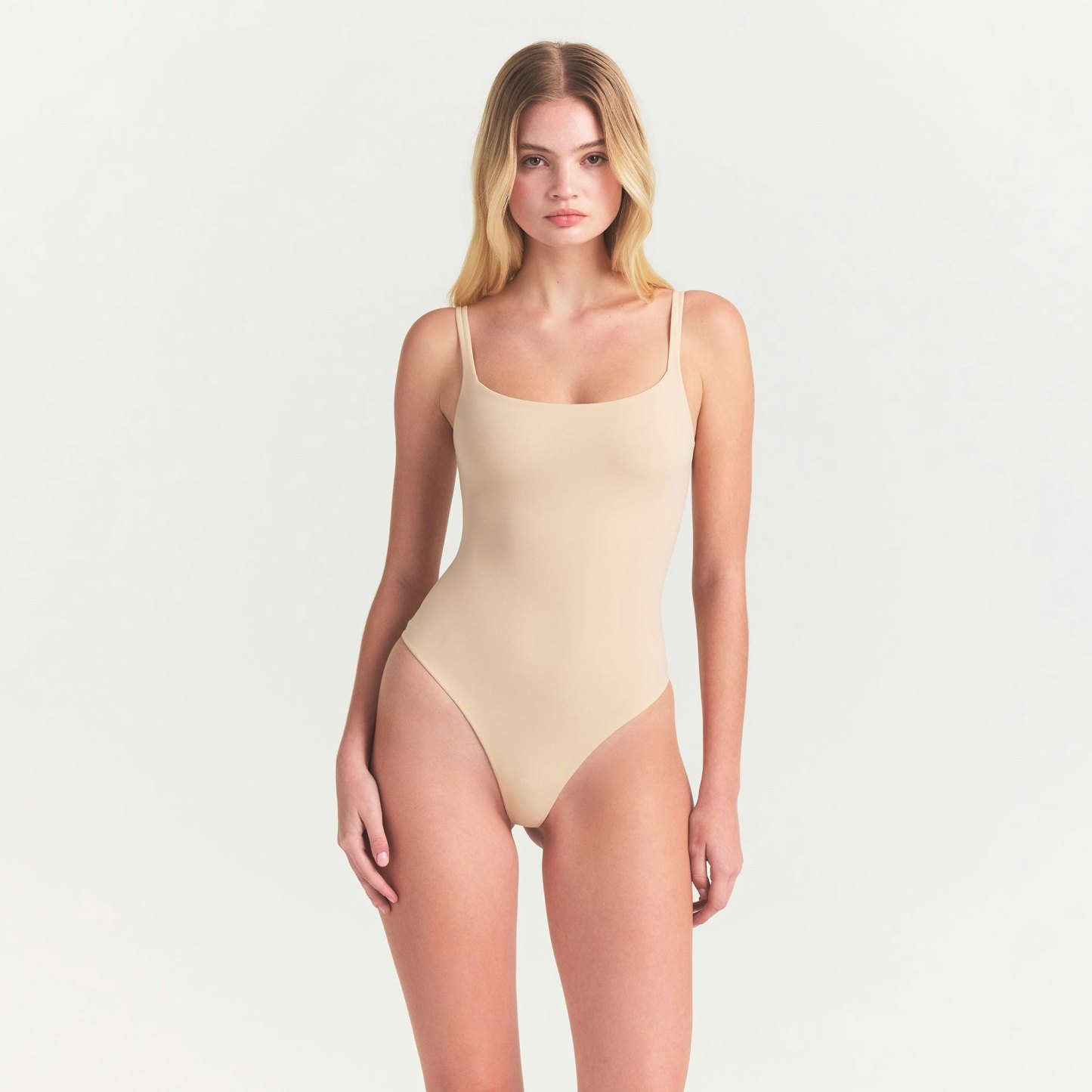 FITS EVERYBODY SQUARE NECK BODYSUIT - SAND - image 17