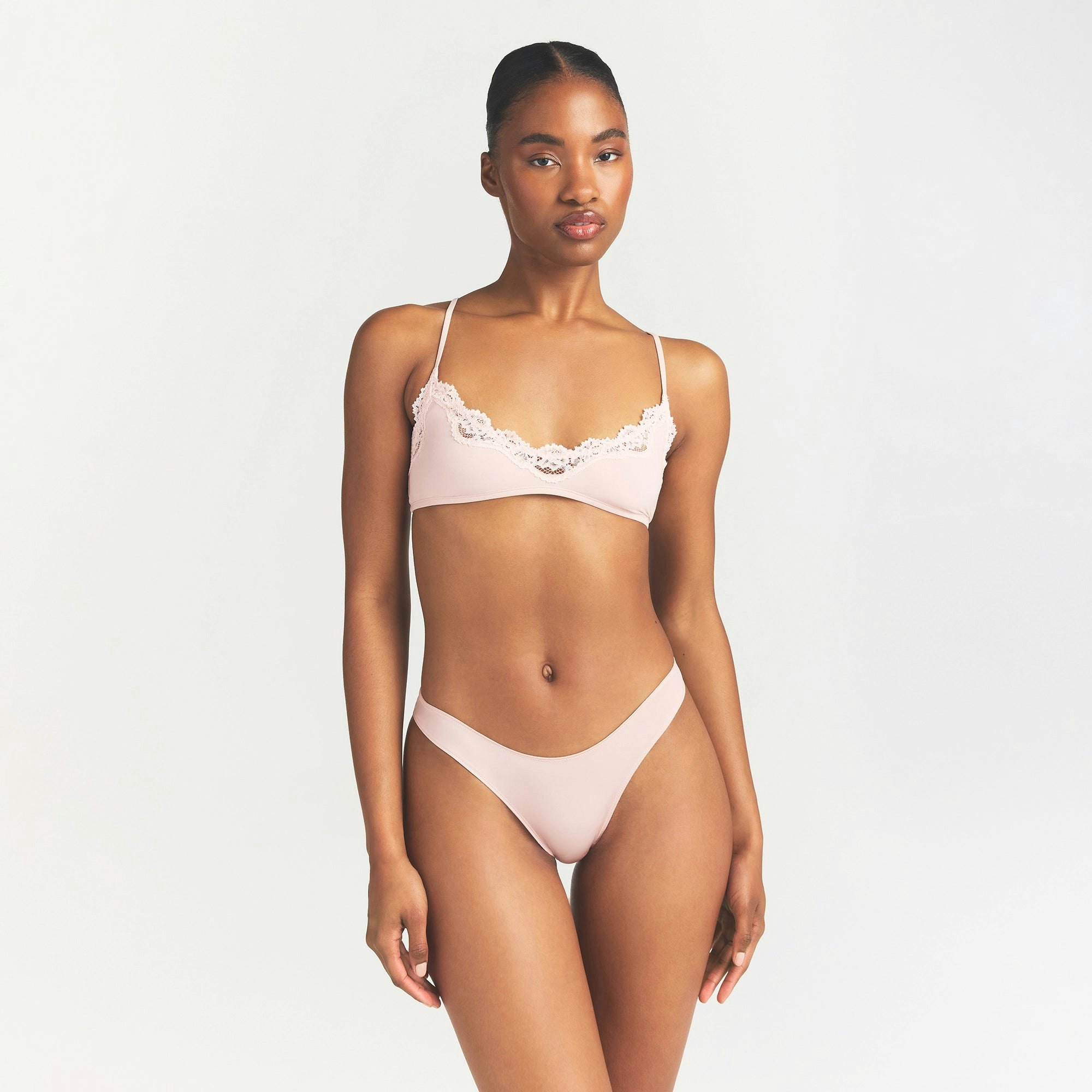 SHINE FOUNDATIONS DIPPED BIKINI - DUSTY PINK
