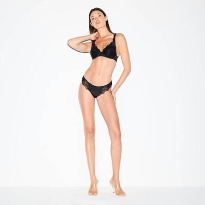 SKIMS LACE BIKINI - ONYX