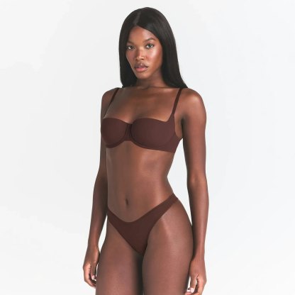 FITS EVERYBODY BALCONETTE BRA - COCOA - image 24