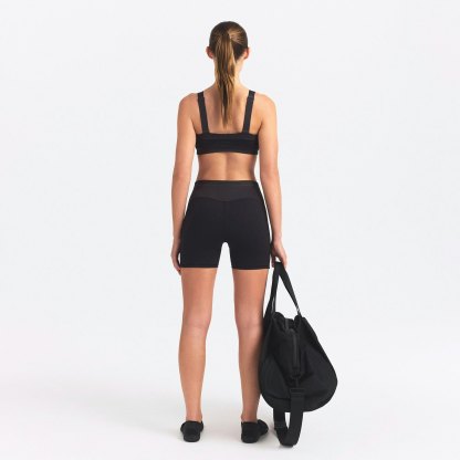 NikeSKIMS MATTE SHINE MIX 5" BIKER SHORT - OBSIDIAN AND IGNEOUS - image 4