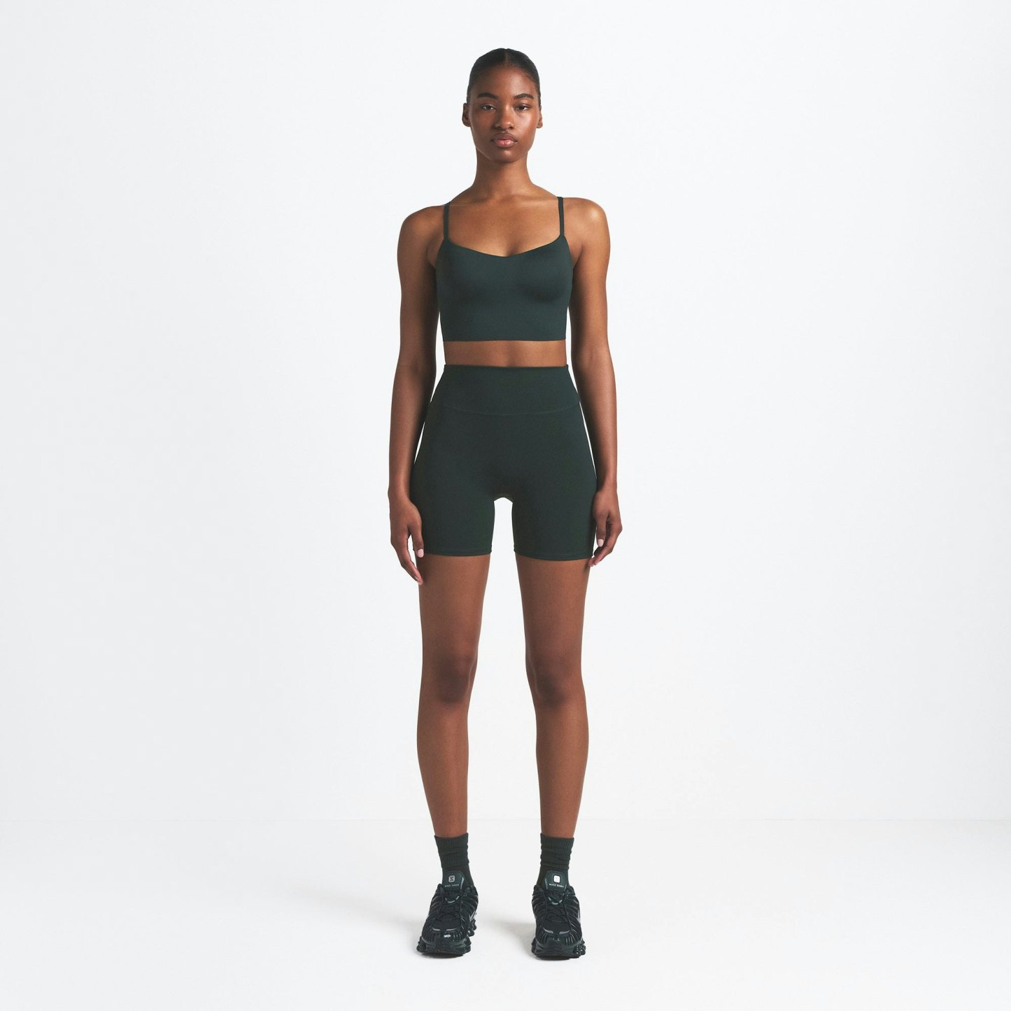 NikeSKIMS MATTE 5" BIKER SHORT - DARK TEAL - image 27