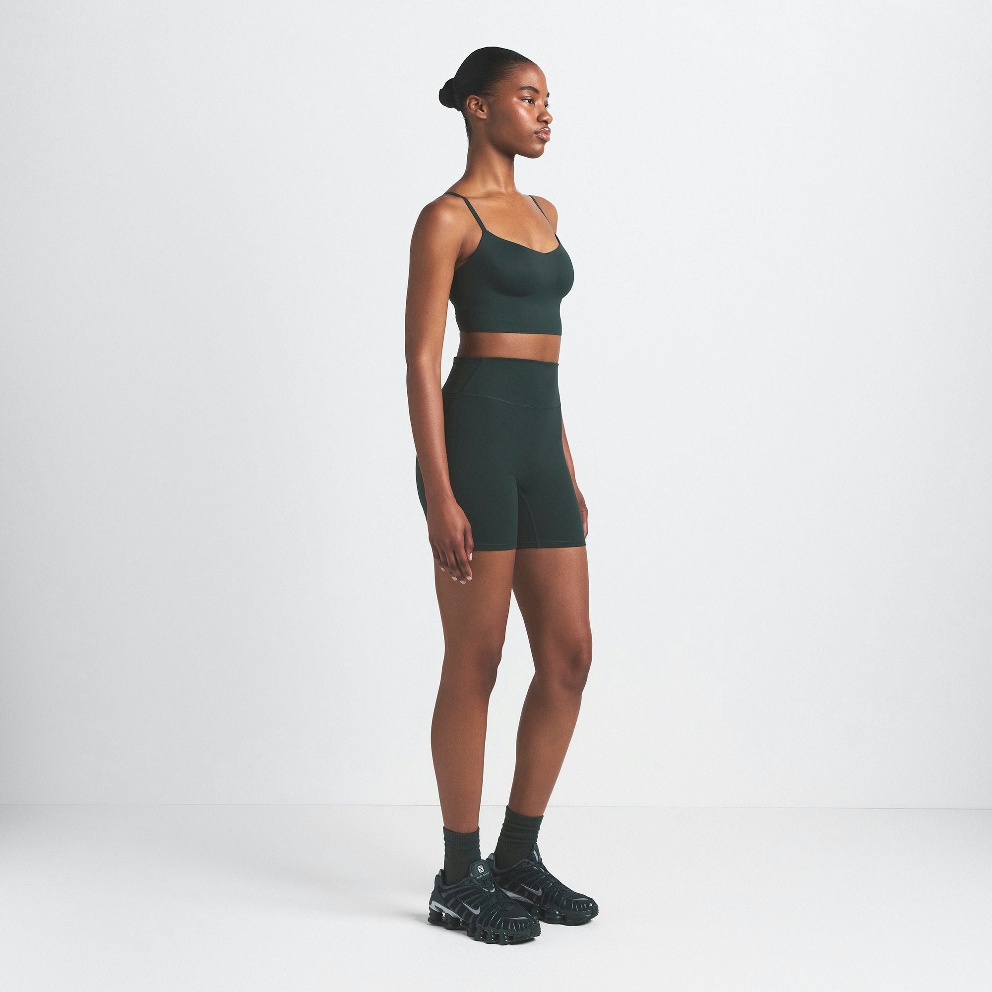 NikeSKIMS MATTE 5" BIKER SHORT - DARK TEAL - image 30
