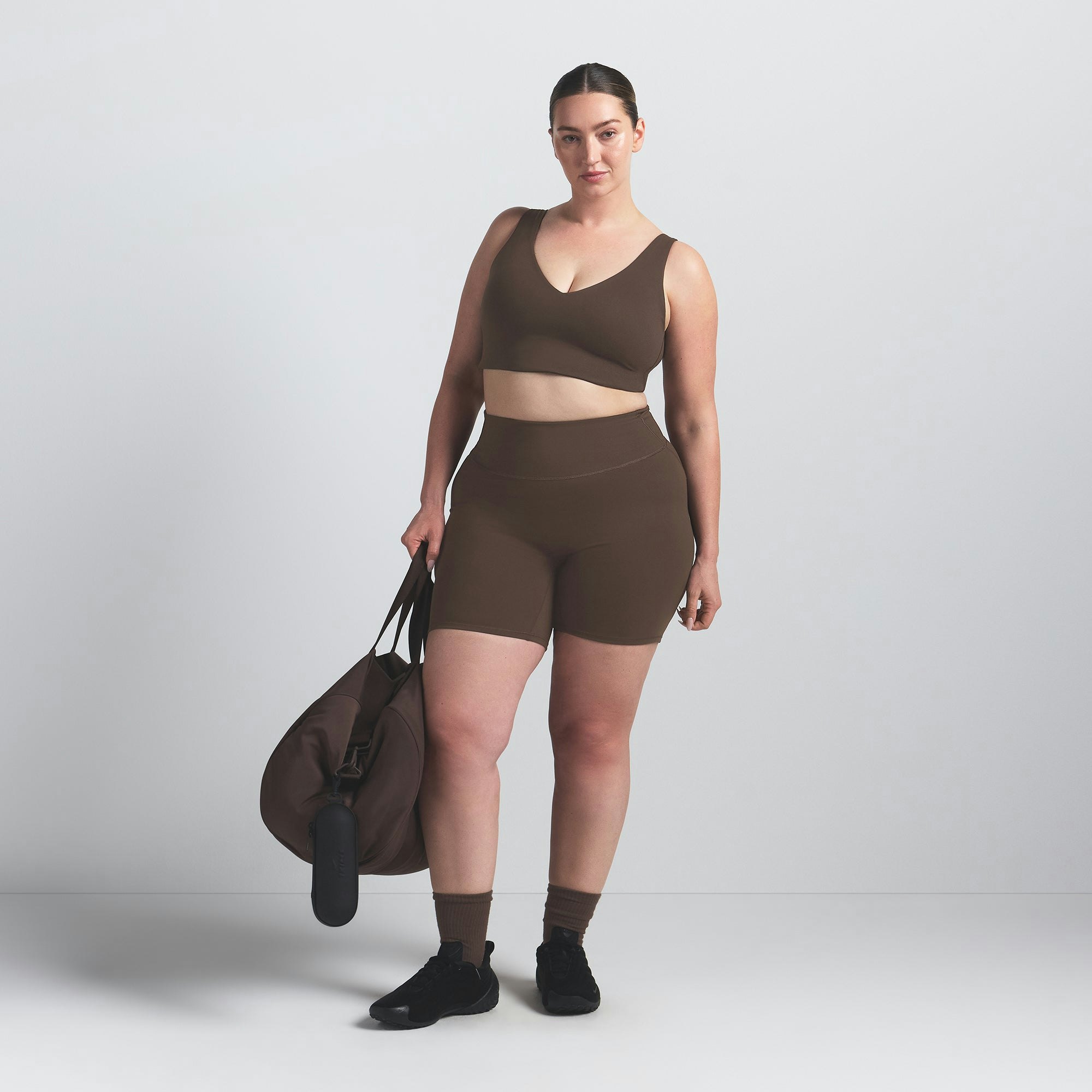NikeSKIMS MATTE 5" BIKER SHORT - DARK SEPIA - image 20