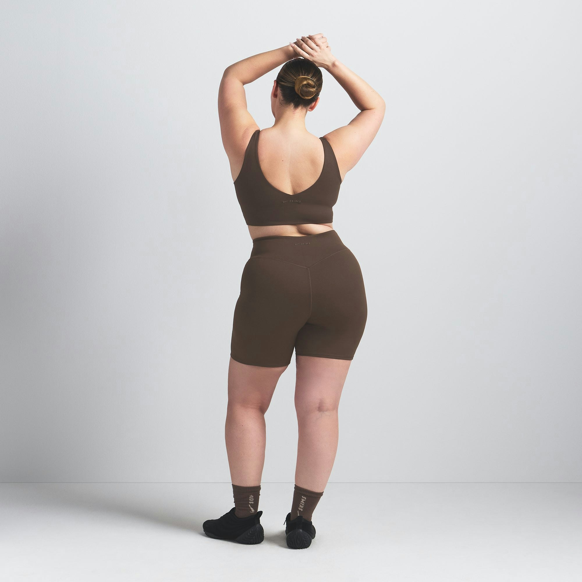 NikeSKIMS MATTE 5" BIKER SHORT - DARK SEPIA - image 22