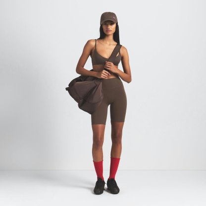 NikeSKIMS MATTE 7" BIKER SHORT - DARK SEPIA - image 13