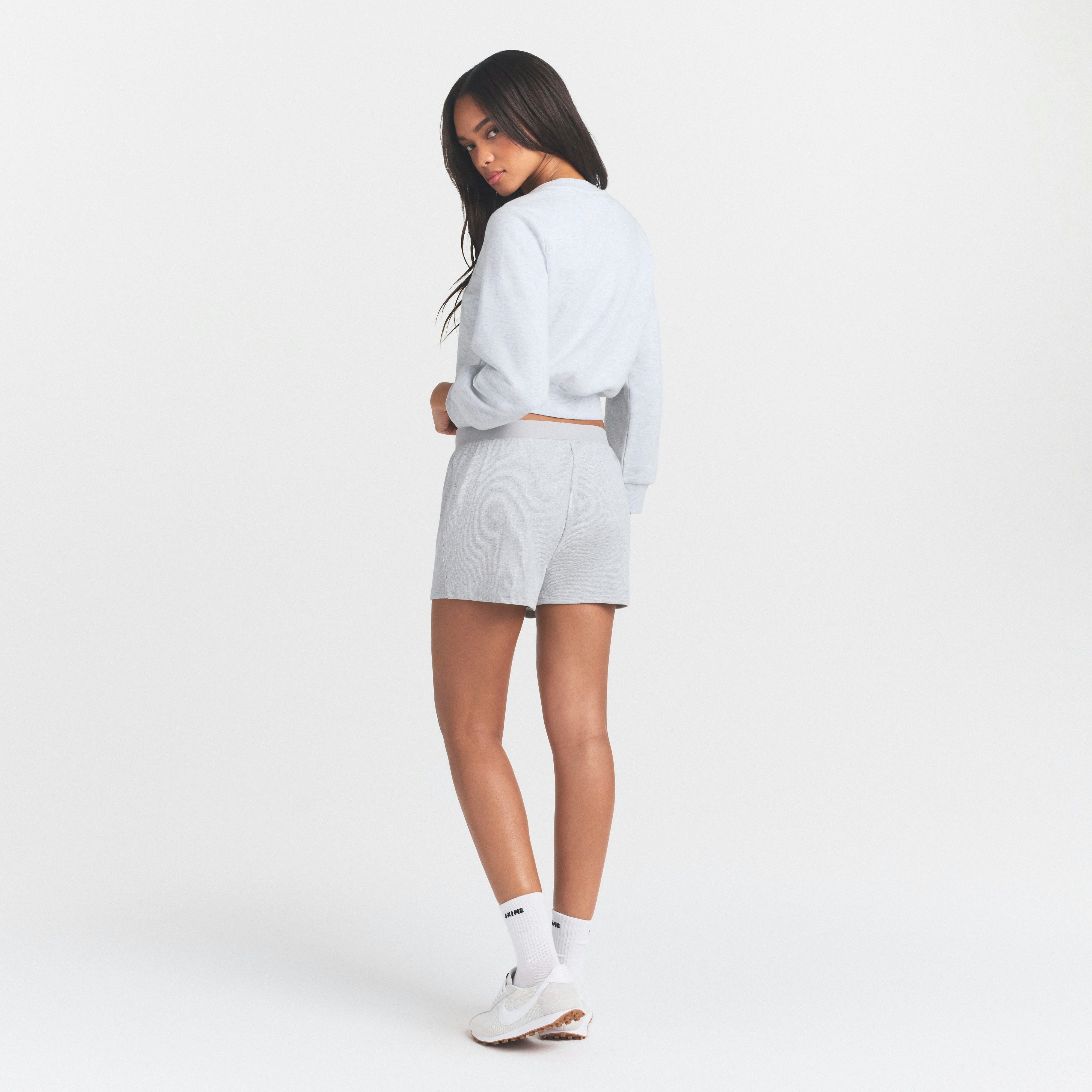 COTTON RIB LOOSE BOXER - LIGHT HEATHER GREY - image 28