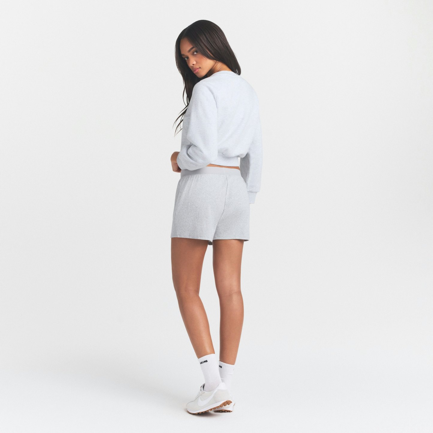 COTTON RIB LOOSE BOXER - LIGHT HEATHER GREY - image 28