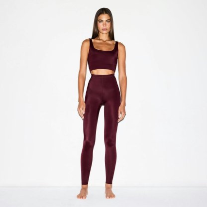 NikeSKIMS SHINE DRAWCORD 26" LEGGING - CURRANT - image 19