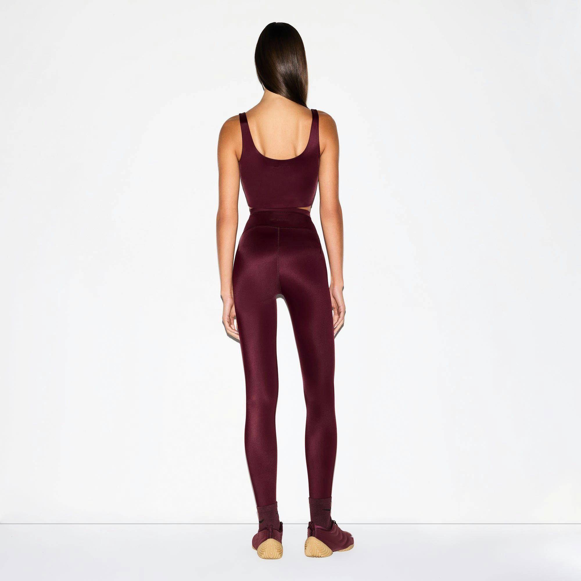 NikeSKIMS SHINE DRAWCORD 26" LEGGING - CURRANT - image 21