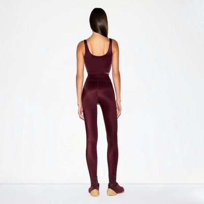 NikeSKIMS SHINE DRAWCORD 26" LEGGING - CURRANT - image 21