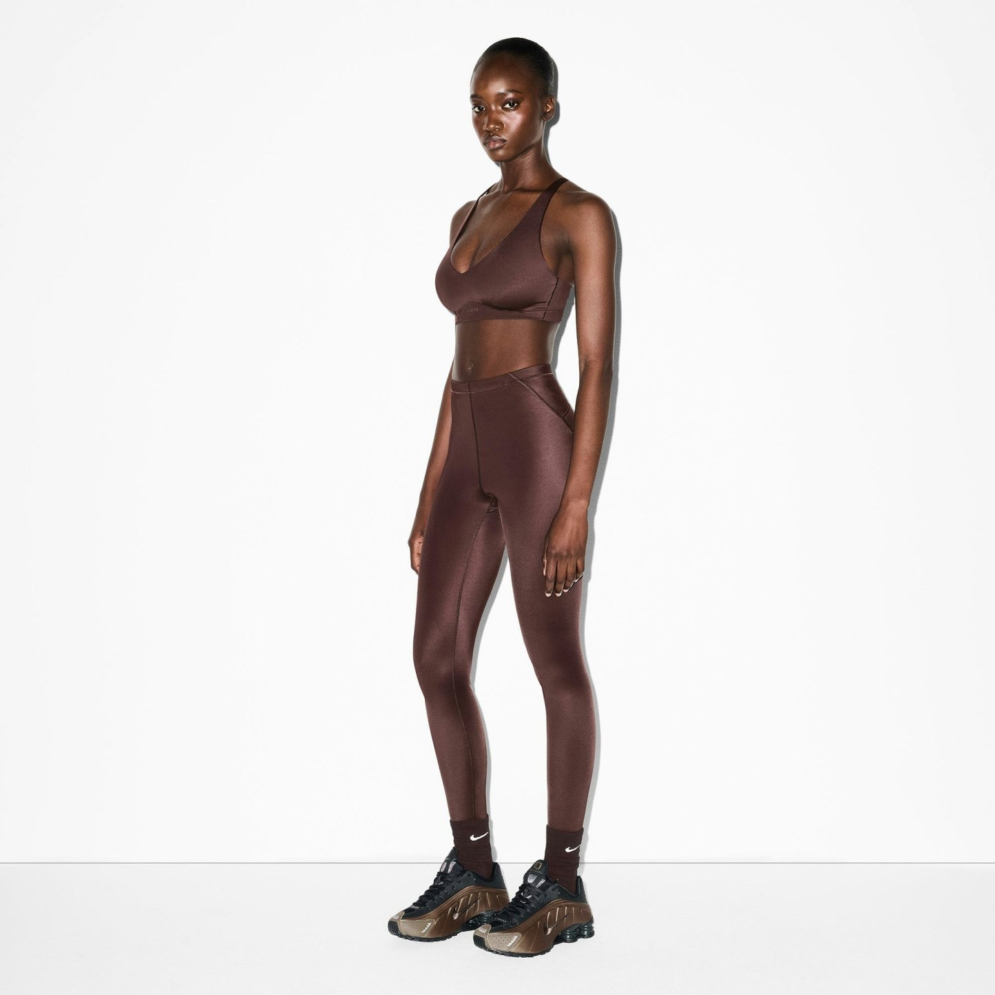 NikeSKIMS SHINE DRAWCORD 26" LEGGING - PHOENIX - image 11