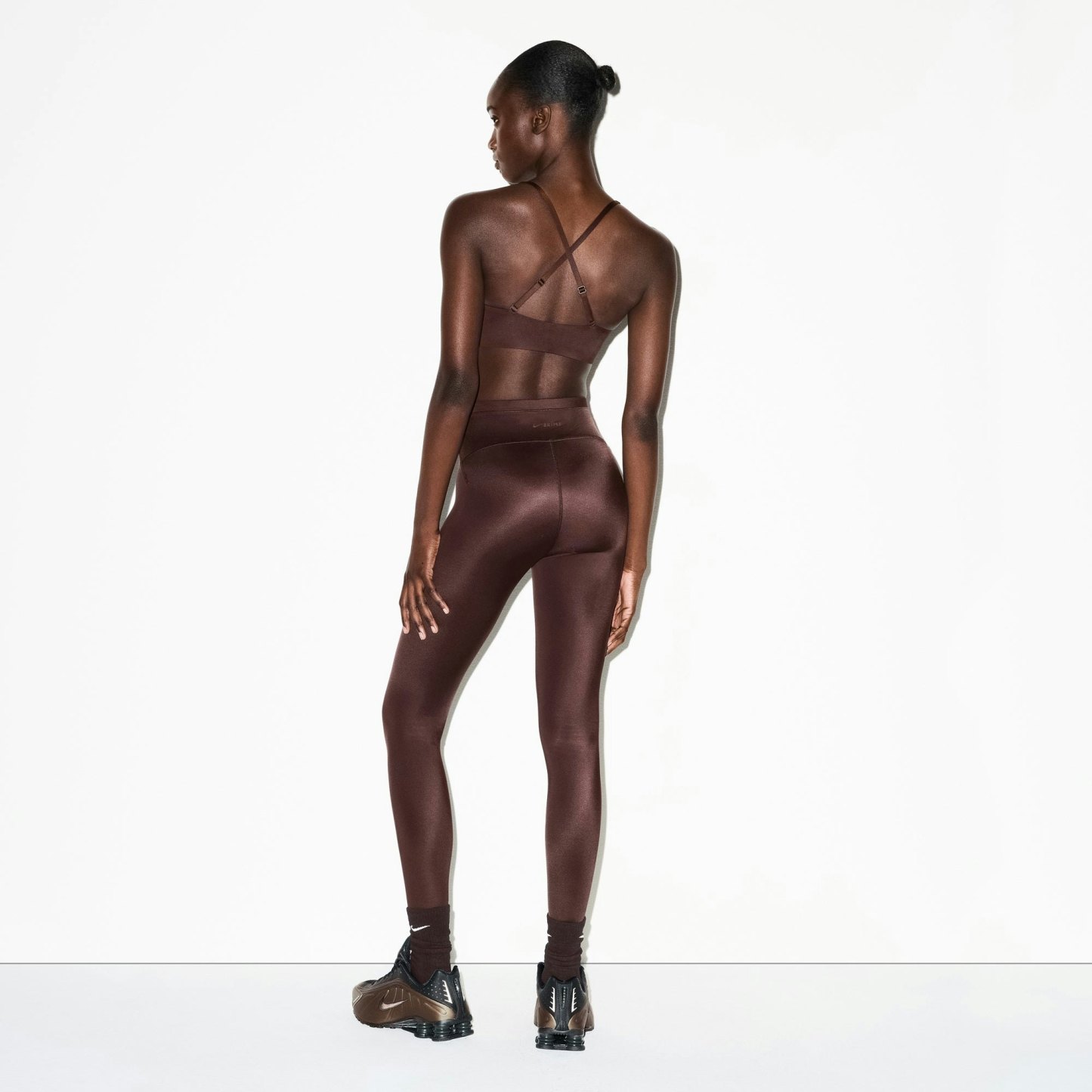 NikeSKIMS SHINE DRAWCORD 26" LEGGING - PHOENIX - image 12