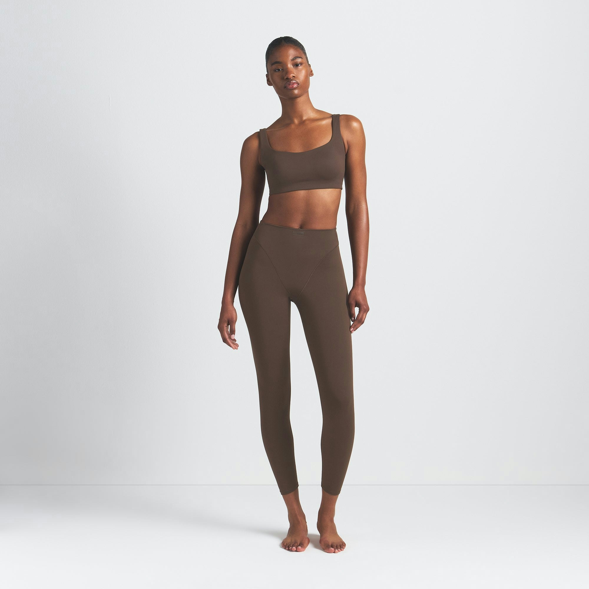 NikeSKIMS MATTE V-LINE 26" LEGGING - DARK SEPIA - image 14