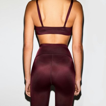NikeSKIMS SHINE DRAWCORD CROP 17" LEGGING - CURRANT - image 22