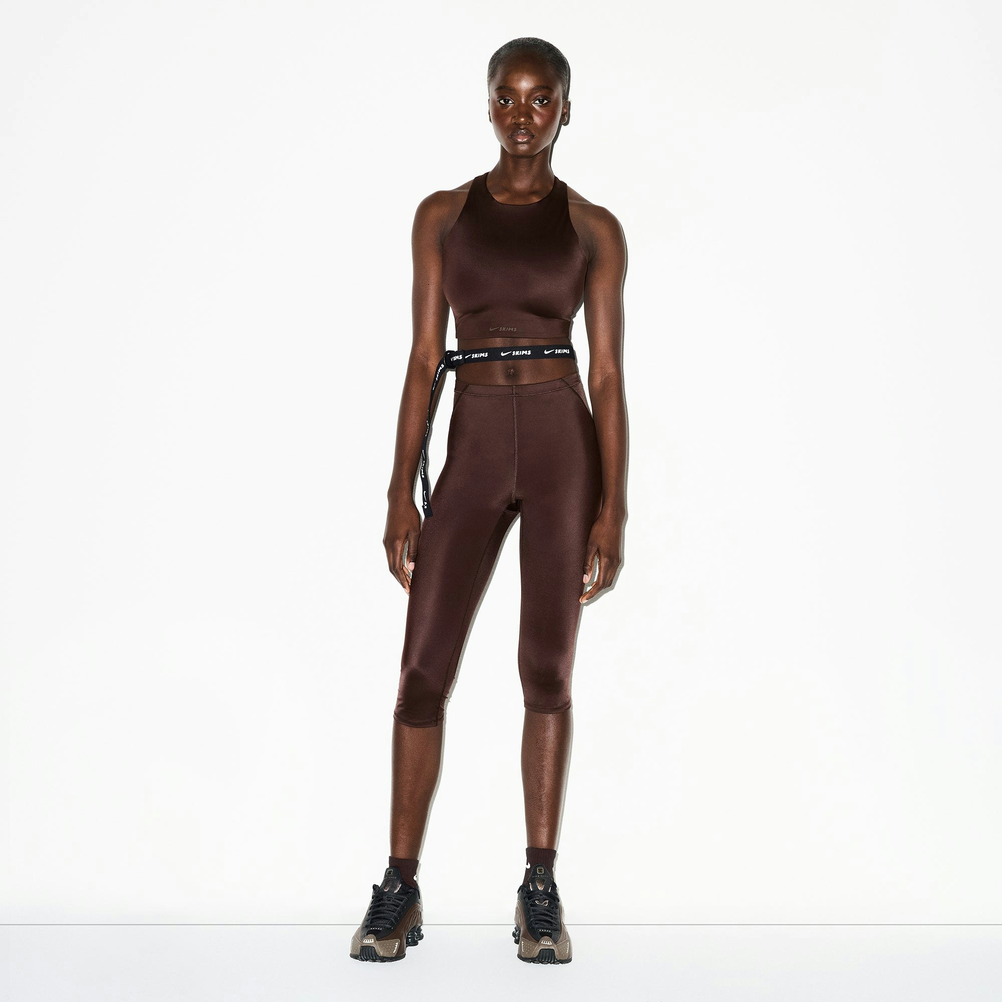 NikeSKIMS SHINE DRAWCORD CROP 17" LEGGING - PHOENIX