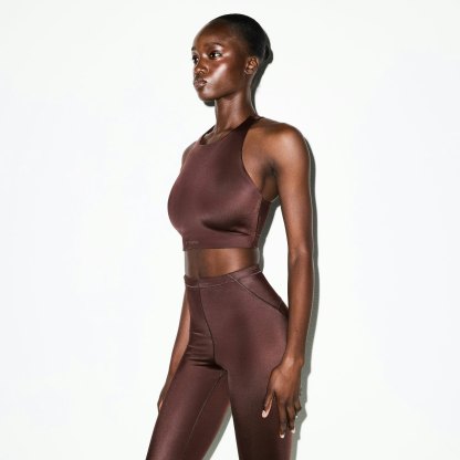 NikeSKIMS SHINE DRAWCORD CROP 17" LEGGING - PHOENIX - image 2