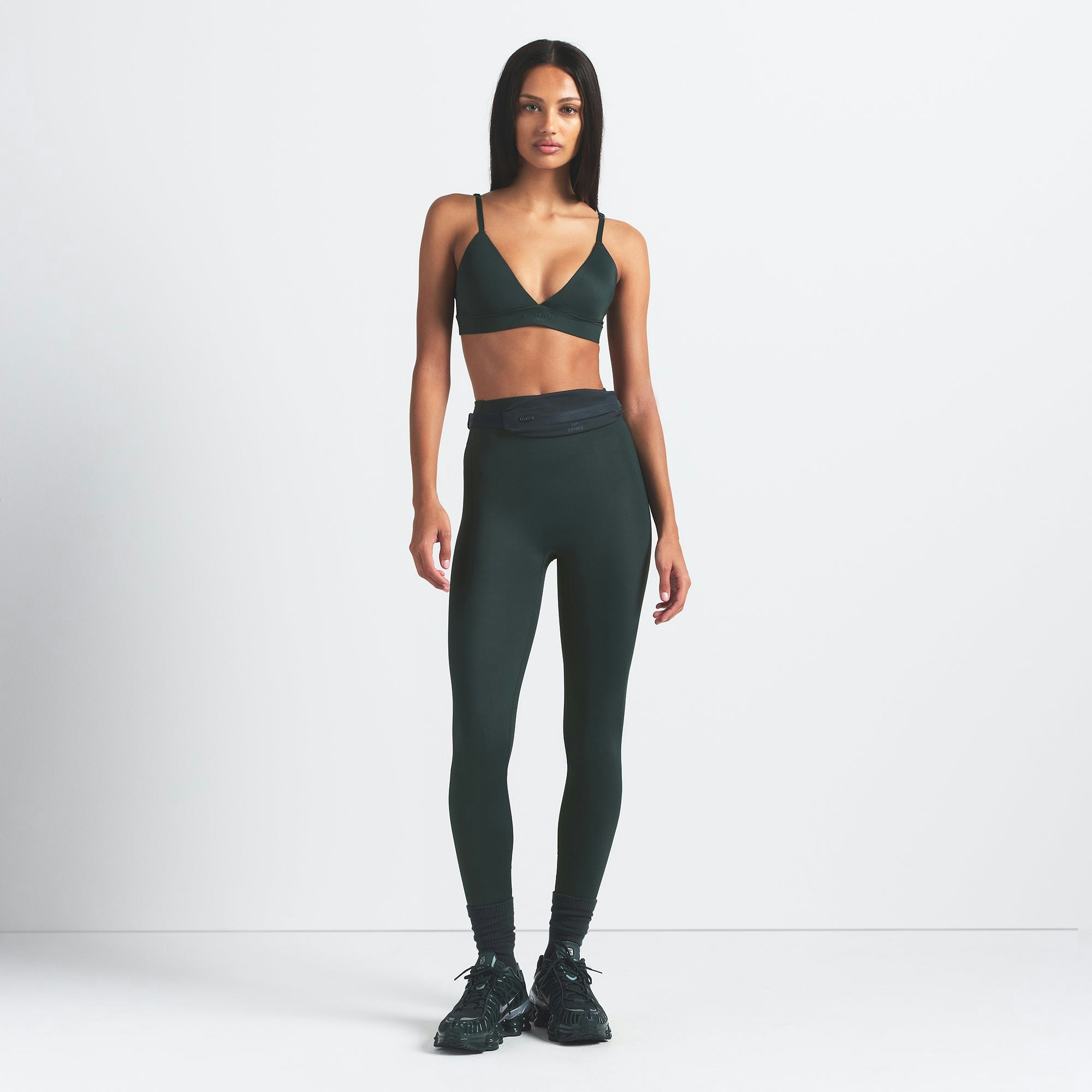 NikeSKIMS SHINE BONDED WAIST 26" LEGGING - DARK TEAL - image 21