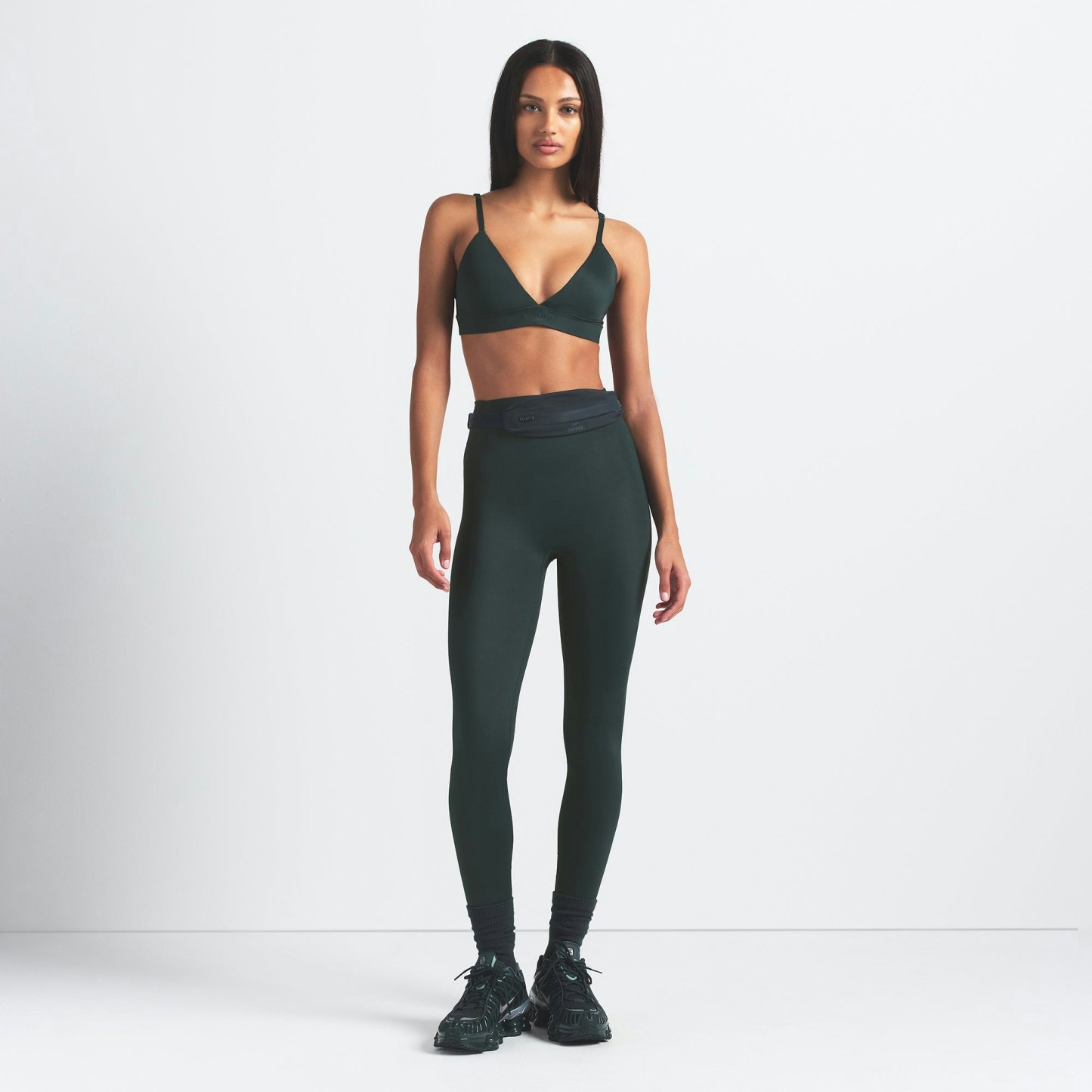 NikeSKIMS SHINE BONDED WAIST 26" LEGGING - DARK TEAL - image 21