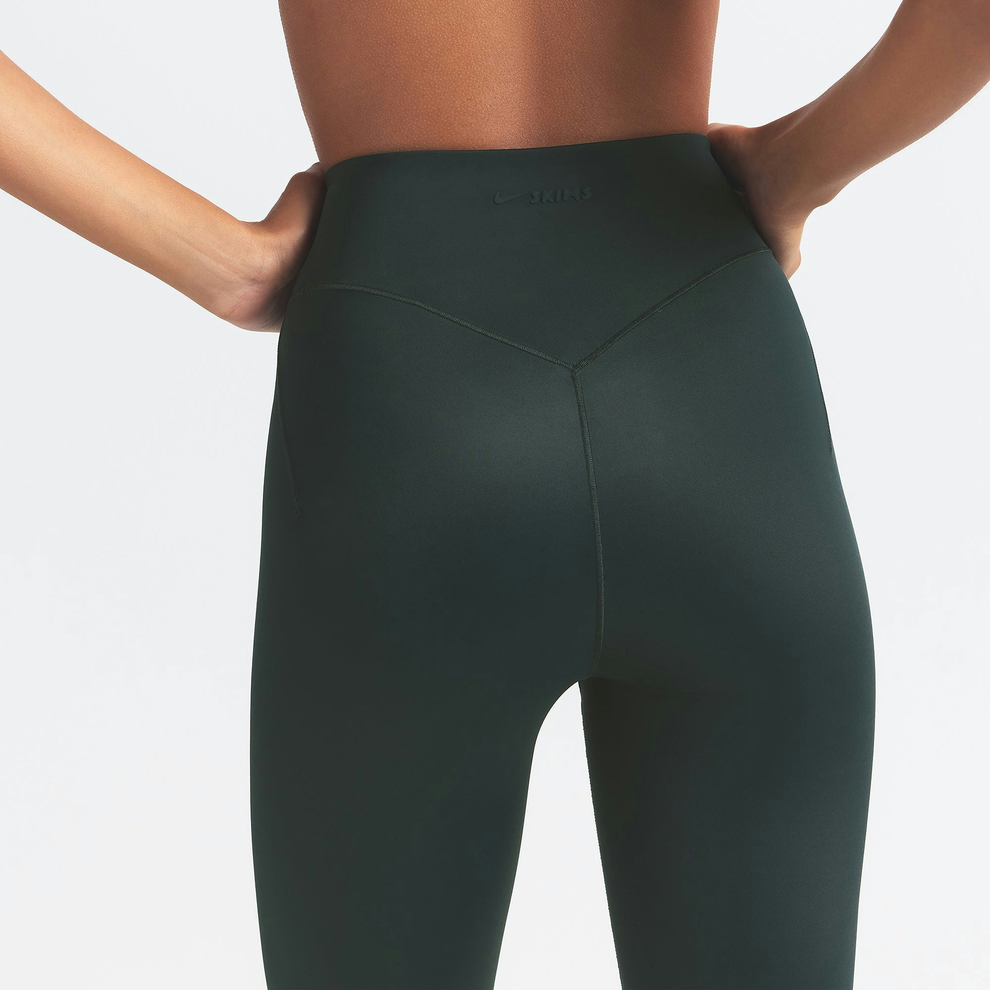 NikeSKIMS SHINE BONDED WAIST 26" LEGGING - DARK TEAL - image 19