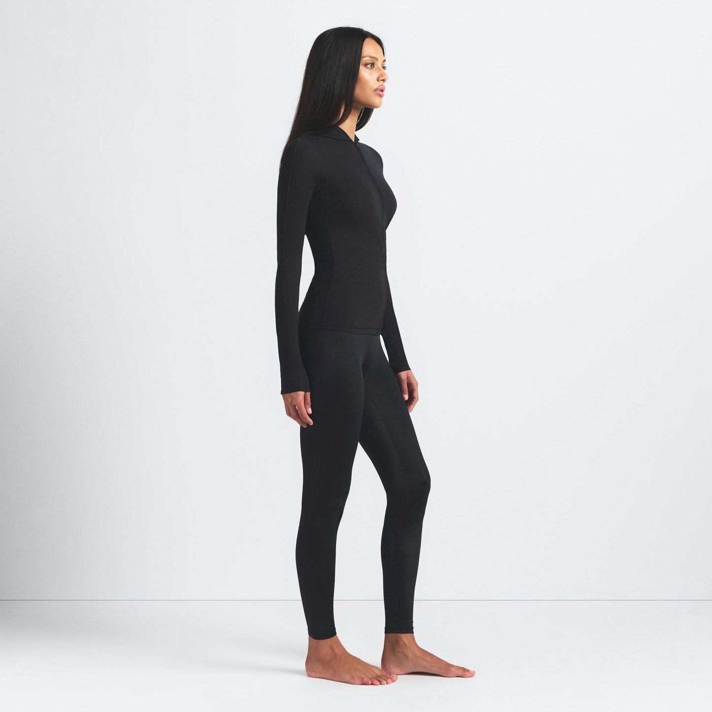 NikeSKIMS SHINE BONDED WAIST 26" LEGGING - OBSIDIAN - image 3