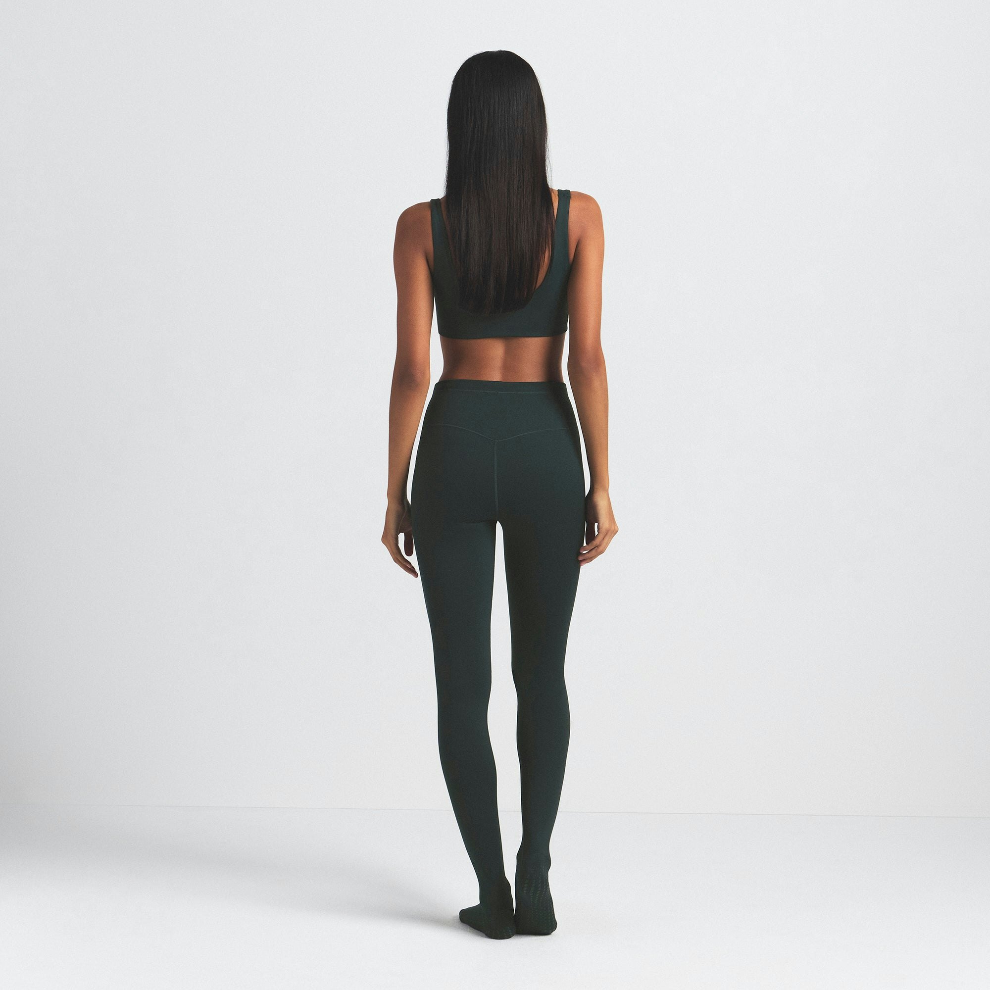 NikeSKIMS MATTE FOOTSIE GRIP LEGGING - DARK TEAL - image 25