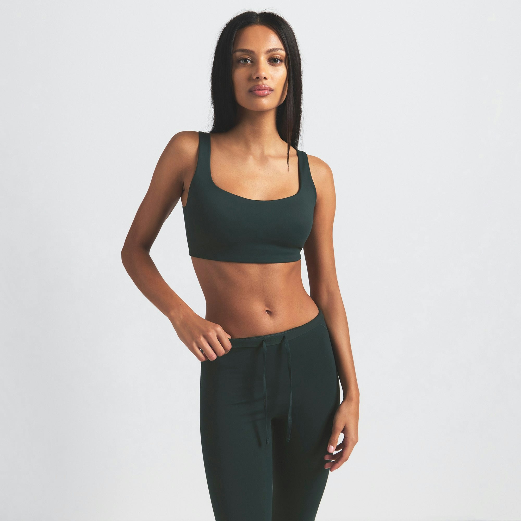 NikeSKIMS MATTE FOOTSIE GRIP LEGGING - DARK TEAL - image 22