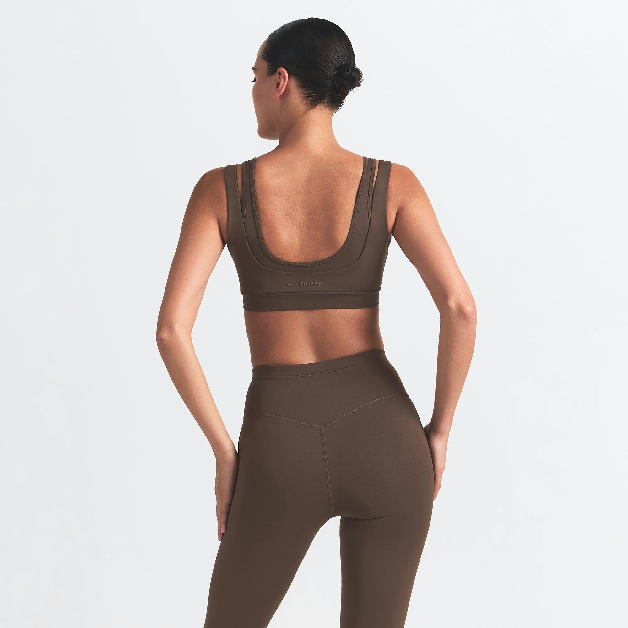 NikeSKIMS MATTE FOOTSIE GRIP LEGGING - DARK SEPIA - image 16