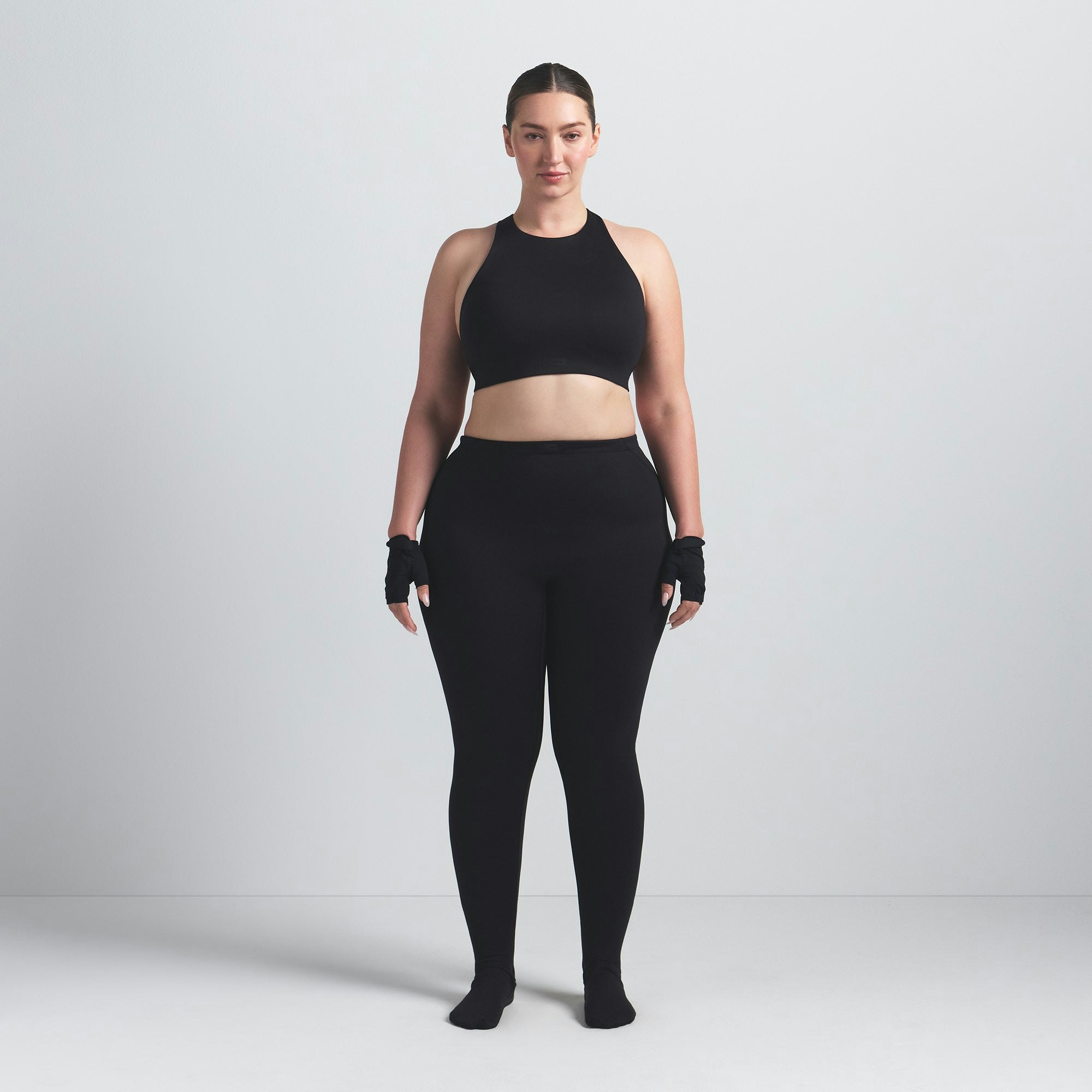 NikeSKIMS MATTE FOOTSIE GRIP LEGGING - OBSIDIAN - image 6