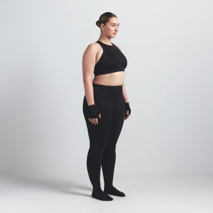 NikeSKIMS MATTE FOOTSIE GRIP LEGGING - OBSIDIAN - image 7