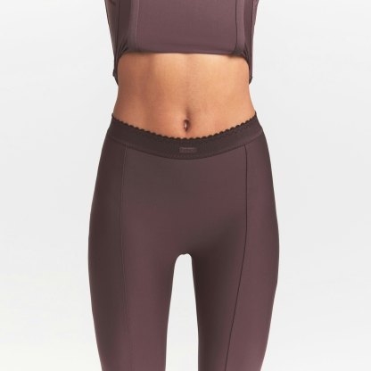 SKIMS BODY HIGH-WAISTED FLARE PANT - RAISIN - image 8