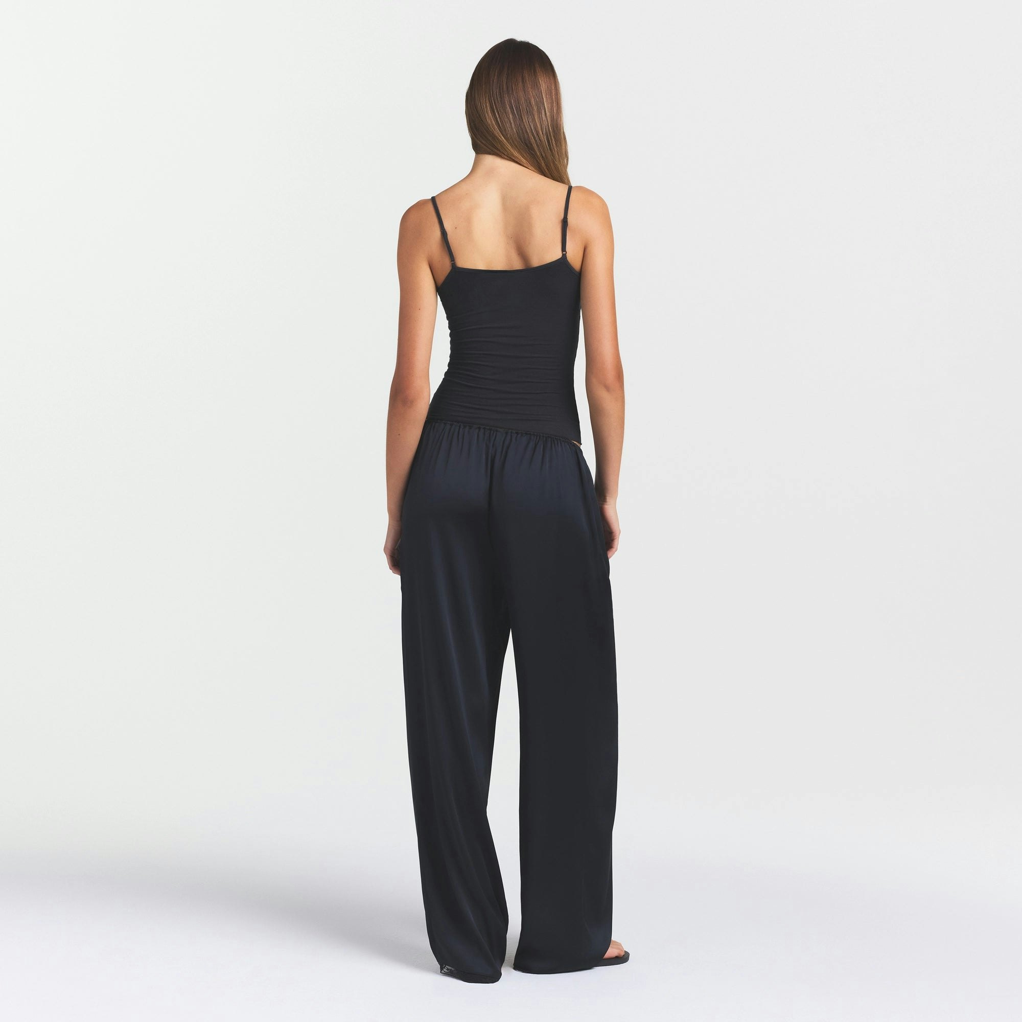 WOVEN SHINE LACE PANT - ONYX - image 7