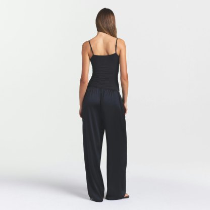 WOVEN SHINE LACE PANT - ONYX - image 7