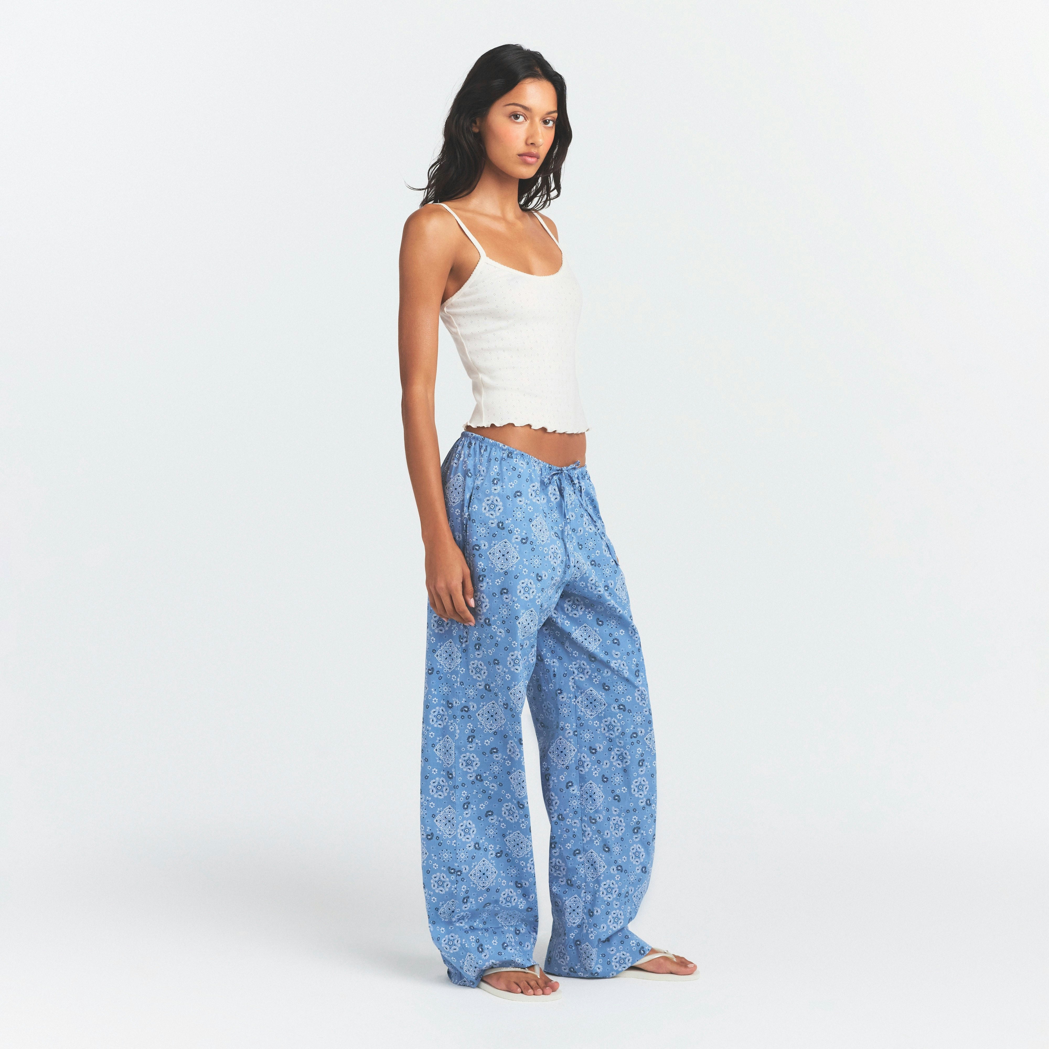 COTTON POPLIN SLEEP STRAIGHT LEG PANT - ARCTIC BANDANA - image 9