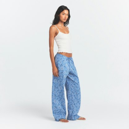 COTTON POPLIN SLEEP STRAIGHT LEG PANT - ARCTIC BANDANA - image 9