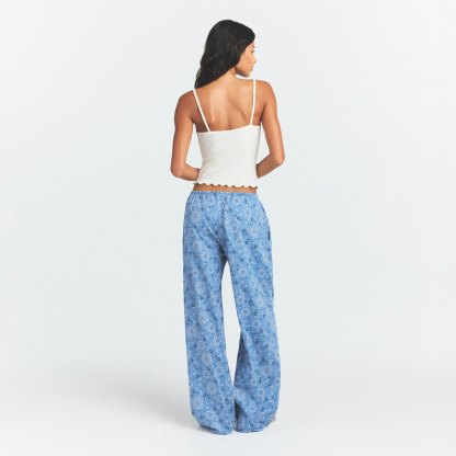 COTTON POPLIN SLEEP STRAIGHT LEG PANT - ARCTIC BANDANA - image 10